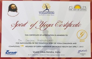 Certificates-of-yoga-ayurveda-Dr-sanjay-maheshwari-Udaipur-Rajasthan-India